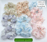 Impression Colorful Scrunchies Net Design (Pack of 12)